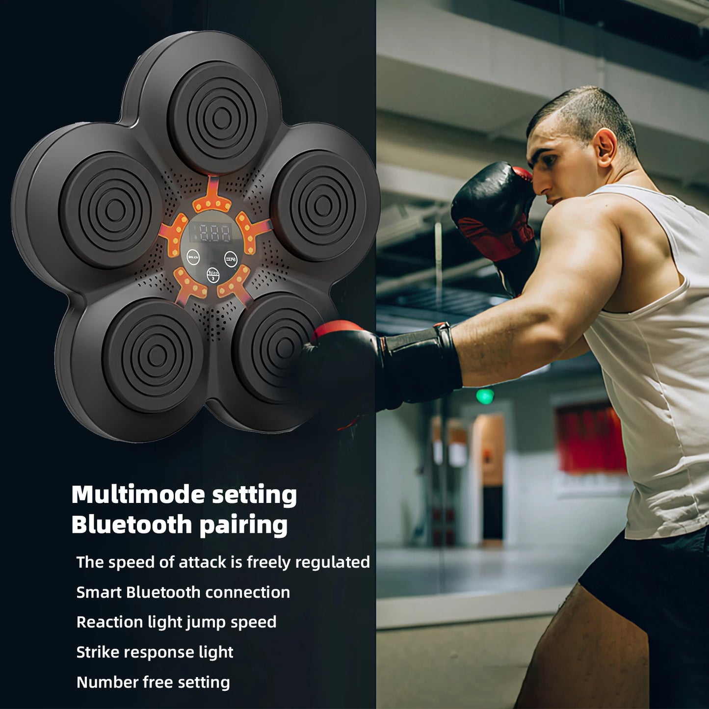 StrikeLight PRO – Entrenador de Reflejos de Boxeo con Luces LED