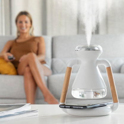 Humidificador Difusor de Aromas y Cargador Inalámbrico 3 en 1 Misvolt