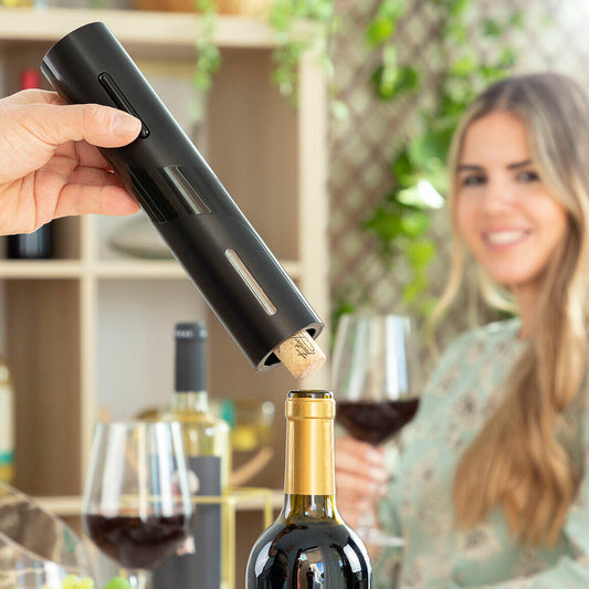 Sacacorchos Eléctrico con Accesorios para Vino Corking InnovaGoods